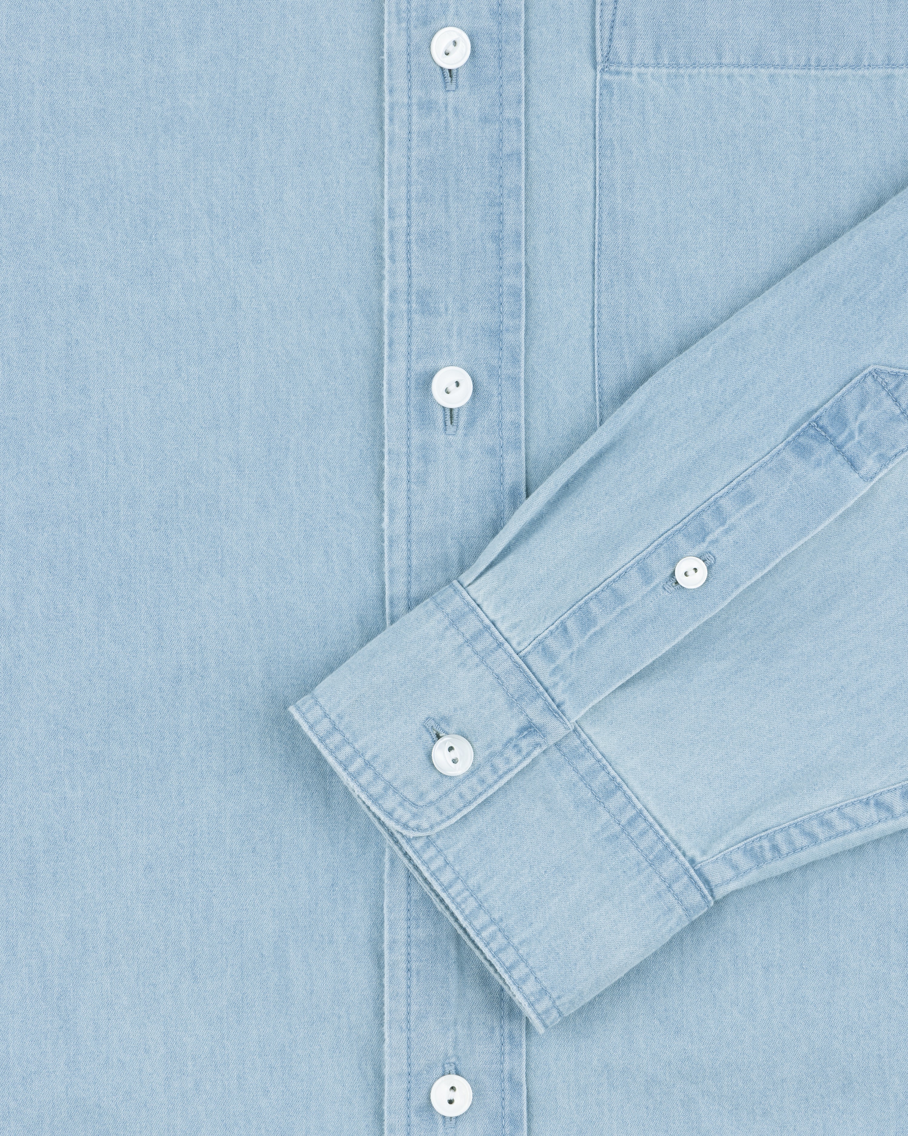 Denim Collarband Shirt