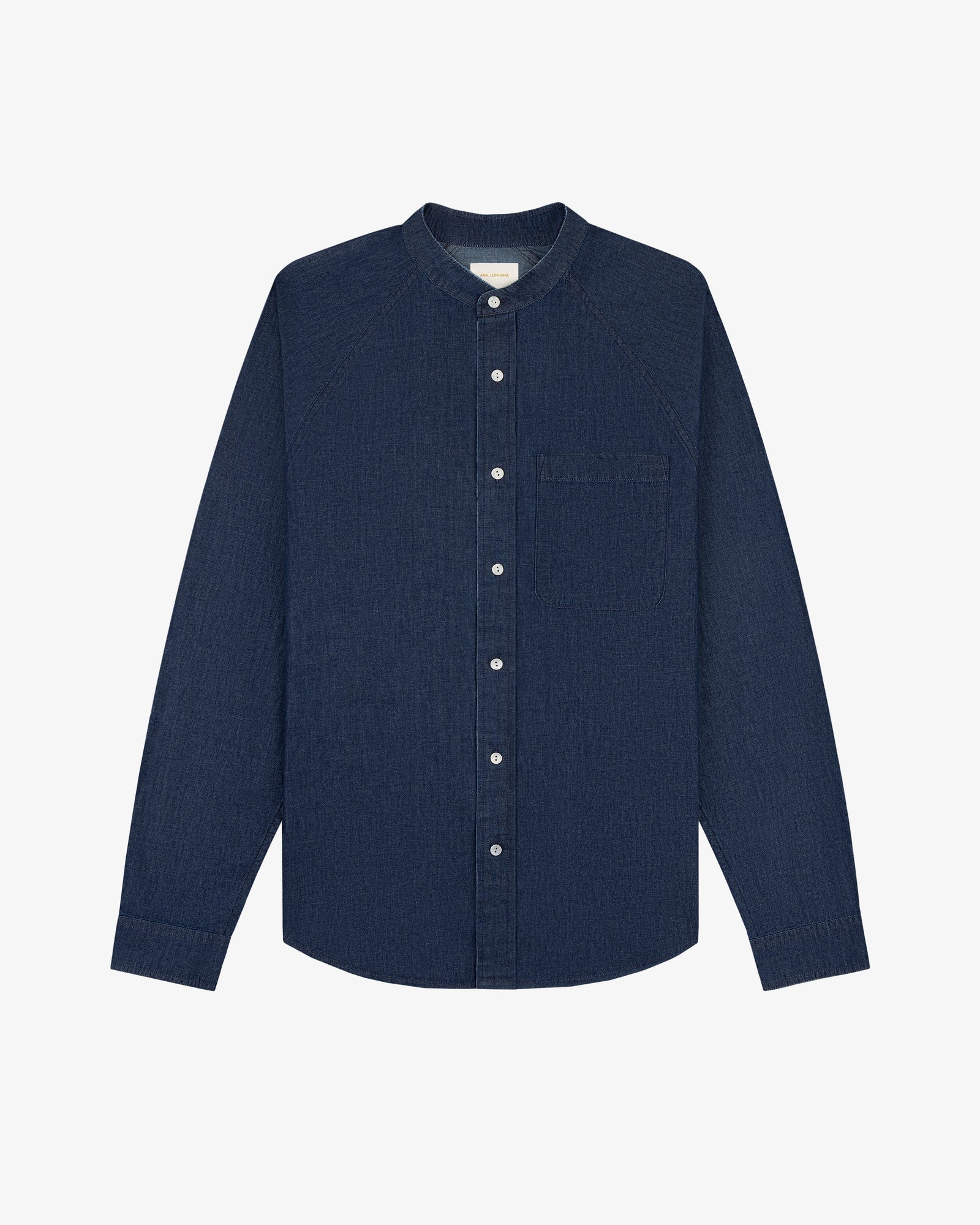 Denim Collarband Shirt