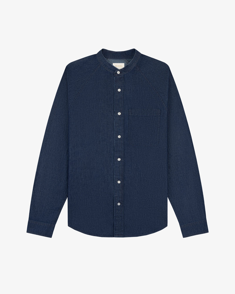 Denim Collarband Shirt