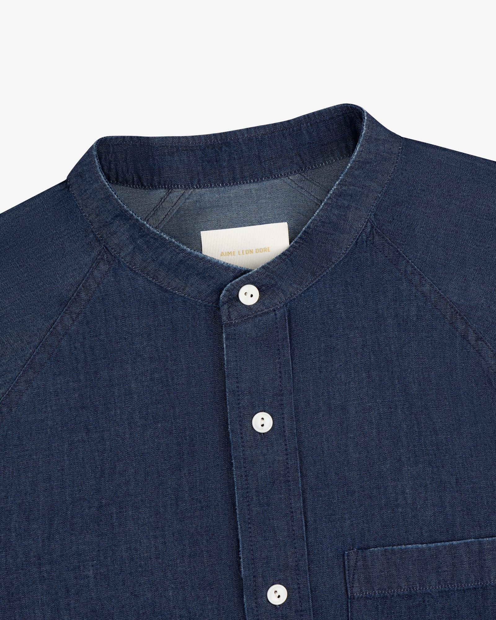 Denim Collarband Shirt
