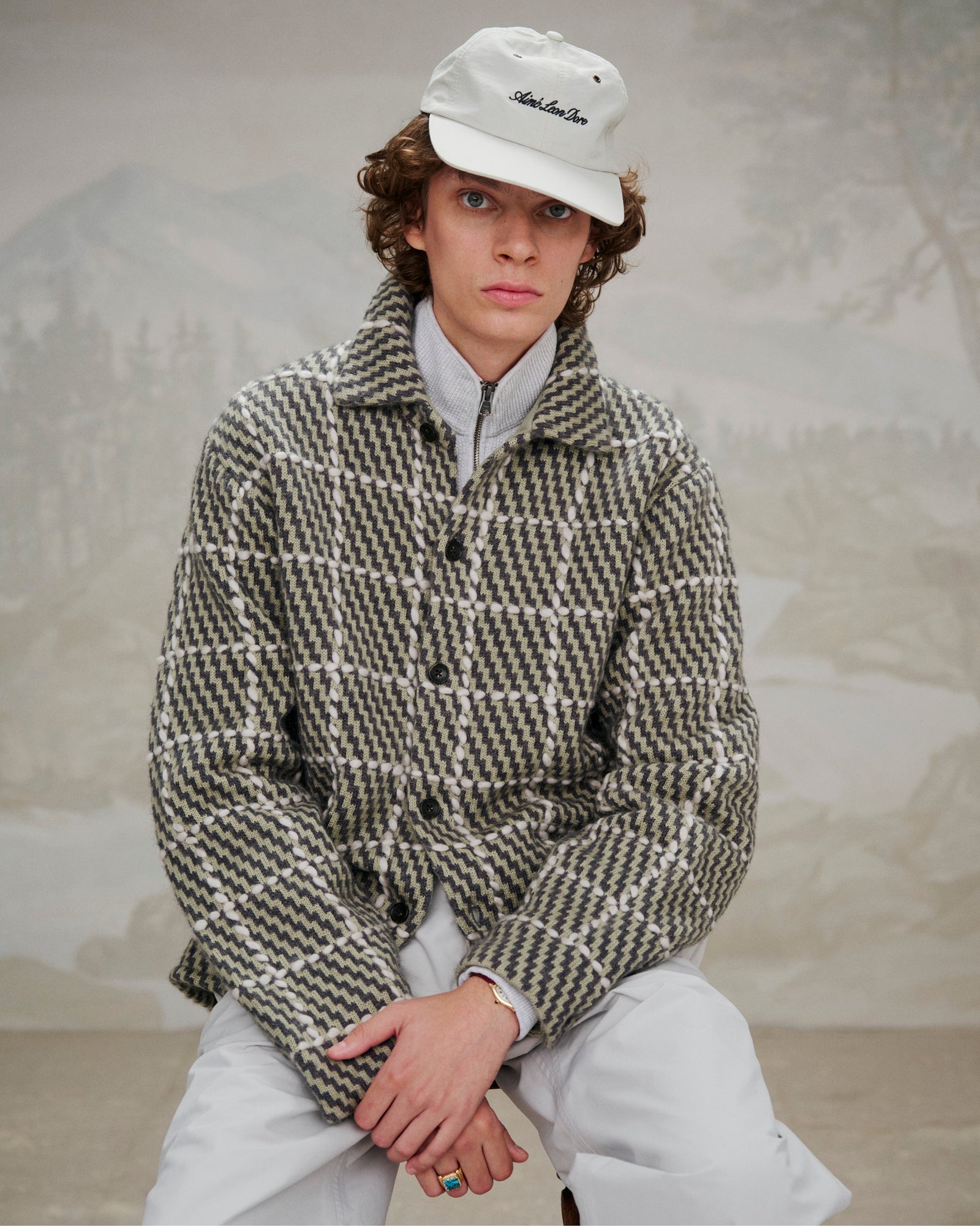 Plaid Hand-Knit Overshirt – Aimé Leon Dore