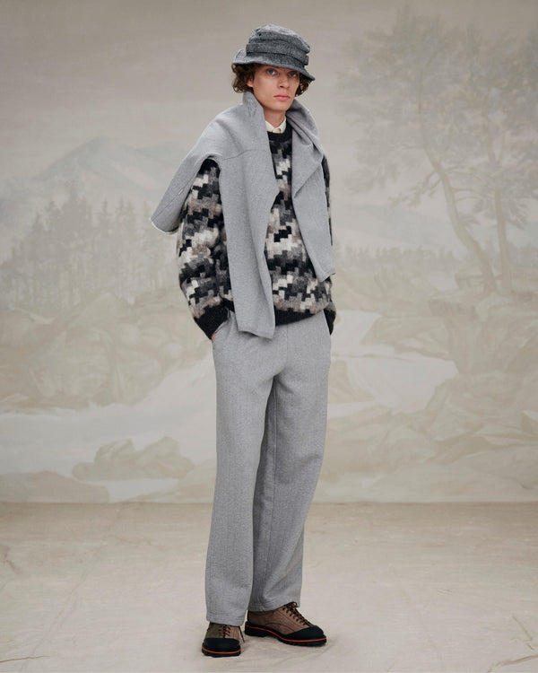 Surplus Houndstooth Crewneck Sweater