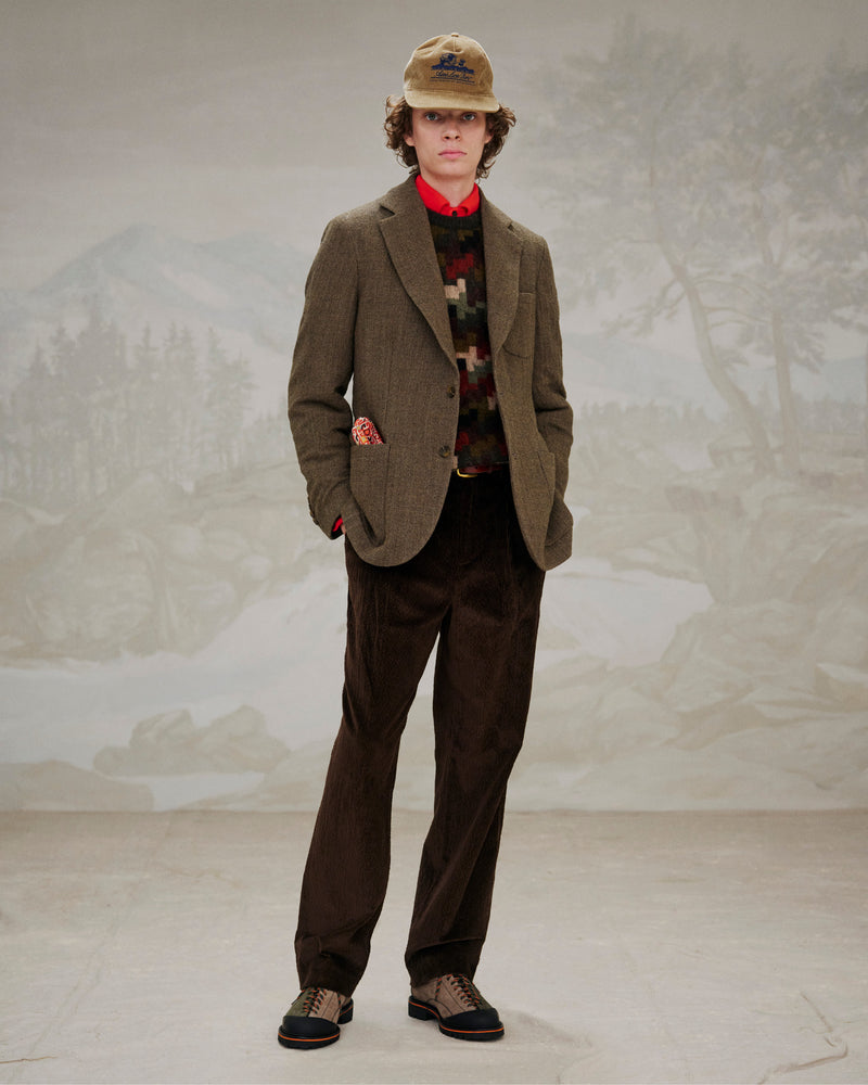 Single Pleated Corduroy Pant