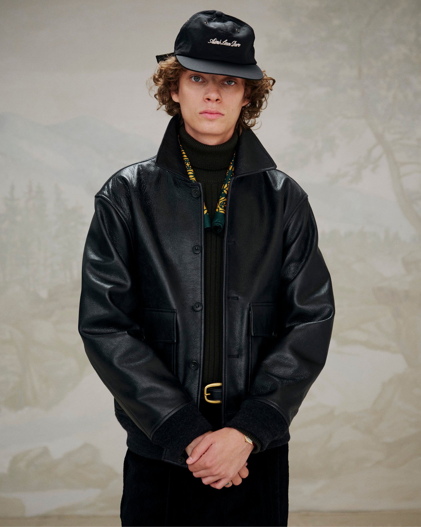 AIMÉ LEON DORE ブラック キルティングベスト M AIMÉ LEON DORE ブラック キルティングベスト M - ジャケット