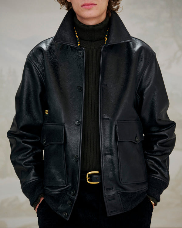 Leather Flight Jacket