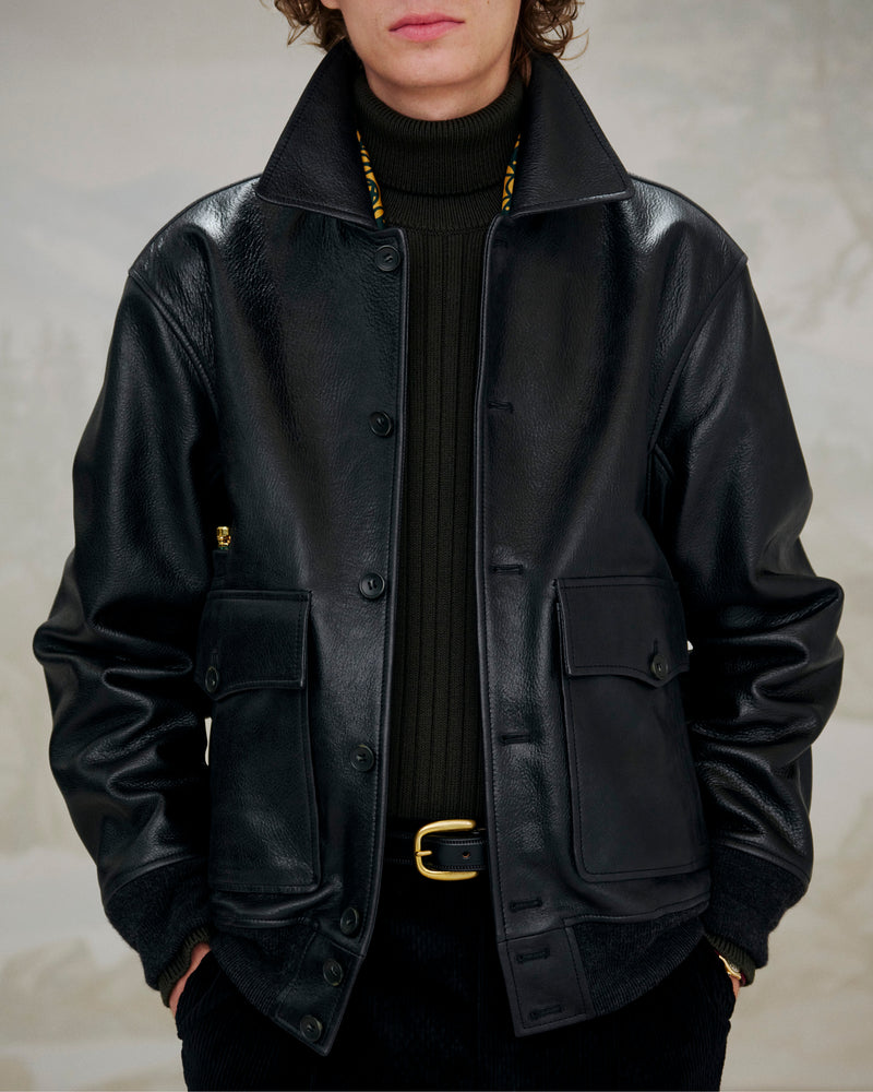 Leather Flight Jacket