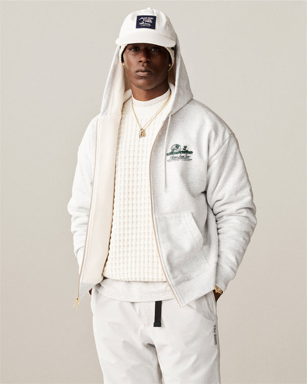 Unisphere Waffle Lined Full-Zip Hoodie