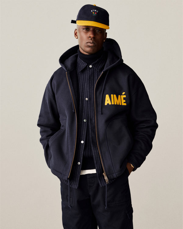 Wool Colorblock Crest Hat