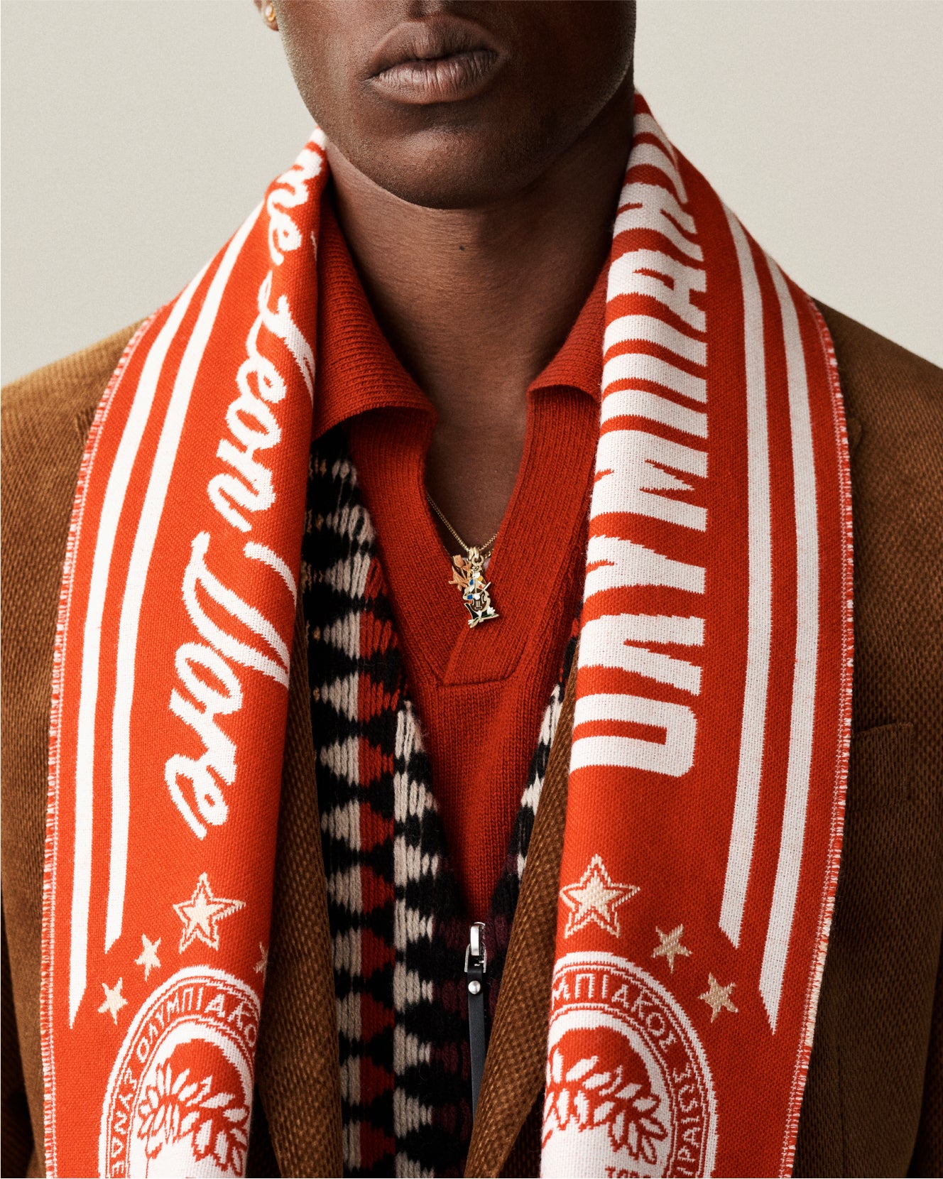ALD / Olympiacos F.C. Logo Scarf – Aimé Leon Dore