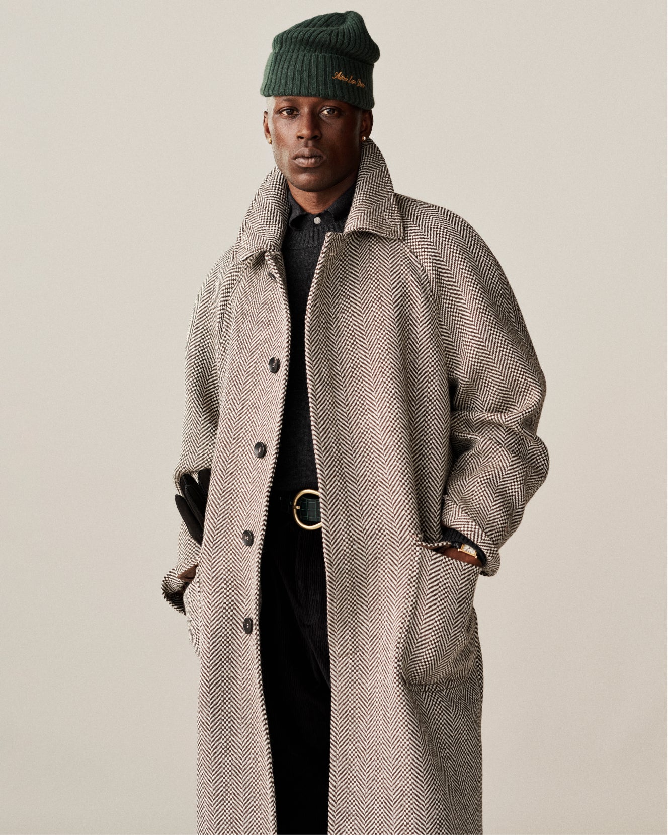 Wool Herringbone Overcoat – Aimé Leon Dore