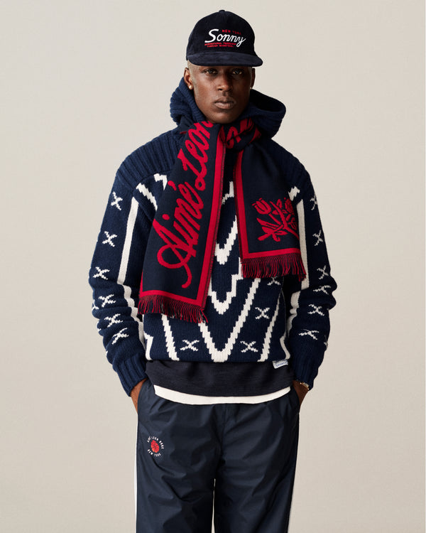 Wool Script     Scarf