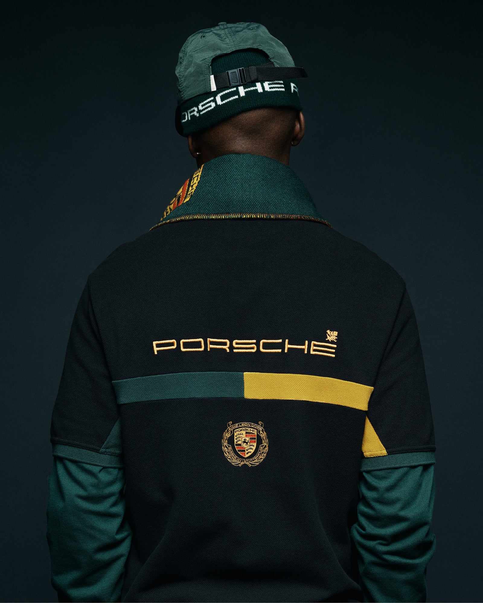 Aime Leon Dore Porsche ベースボールキャップ グリーン Aime Leon Dore x Porsche 993 Turbo Logo Hat British Racing Green