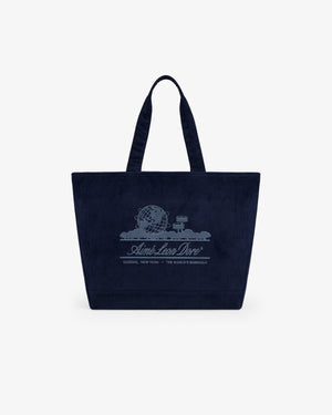 Large Corduroy Unisphere Tote Bag