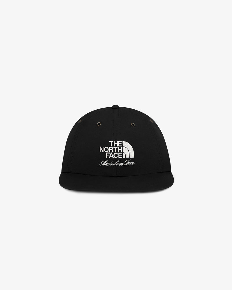 ALD / The North Face Nylon Logo Hat, black with white embroidered branding on the front.