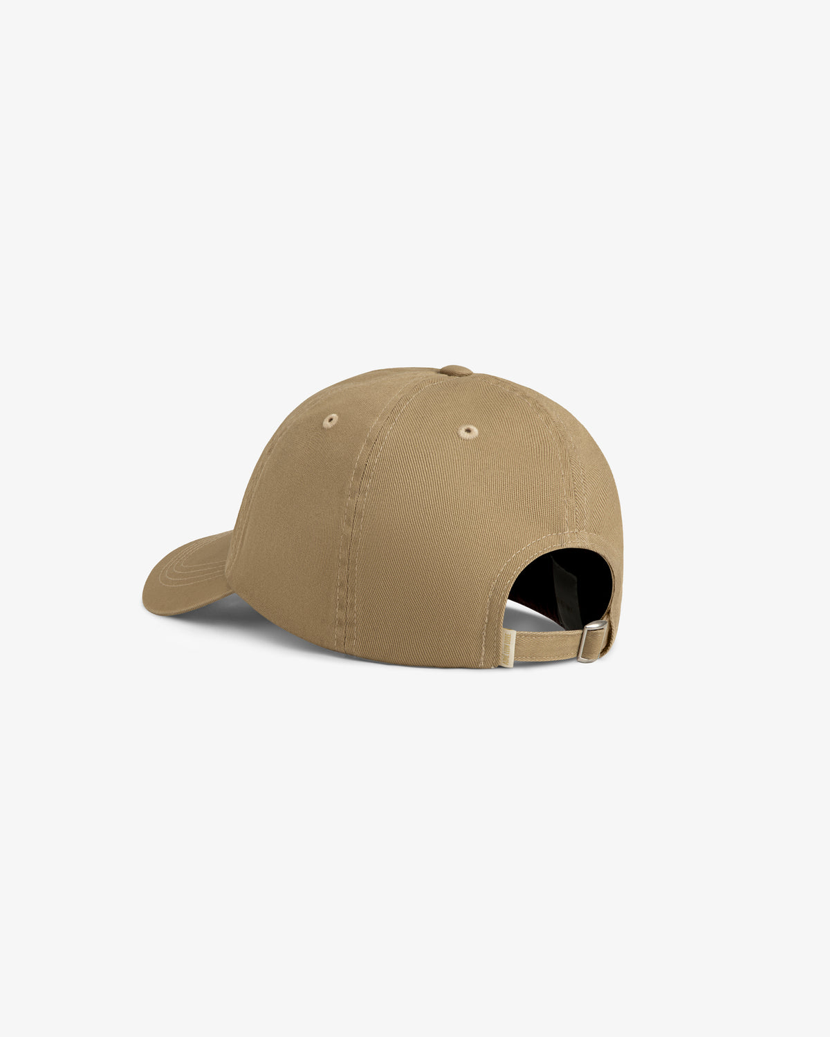 Aimé Souvenir Hat shown from the back, featuring an adjustable strap and curved brim on a plain white background.