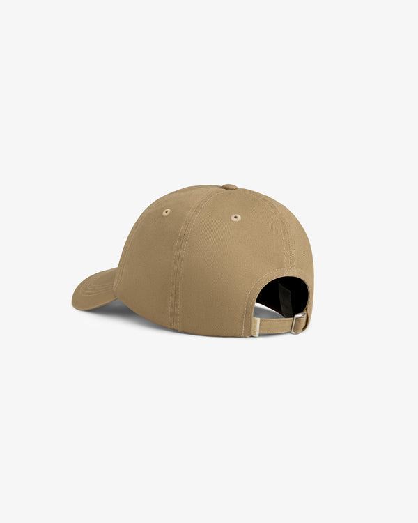 Aimé Souvenir Hat shown from the back, featuring an adjustable strap and curved brim on a plain white background.