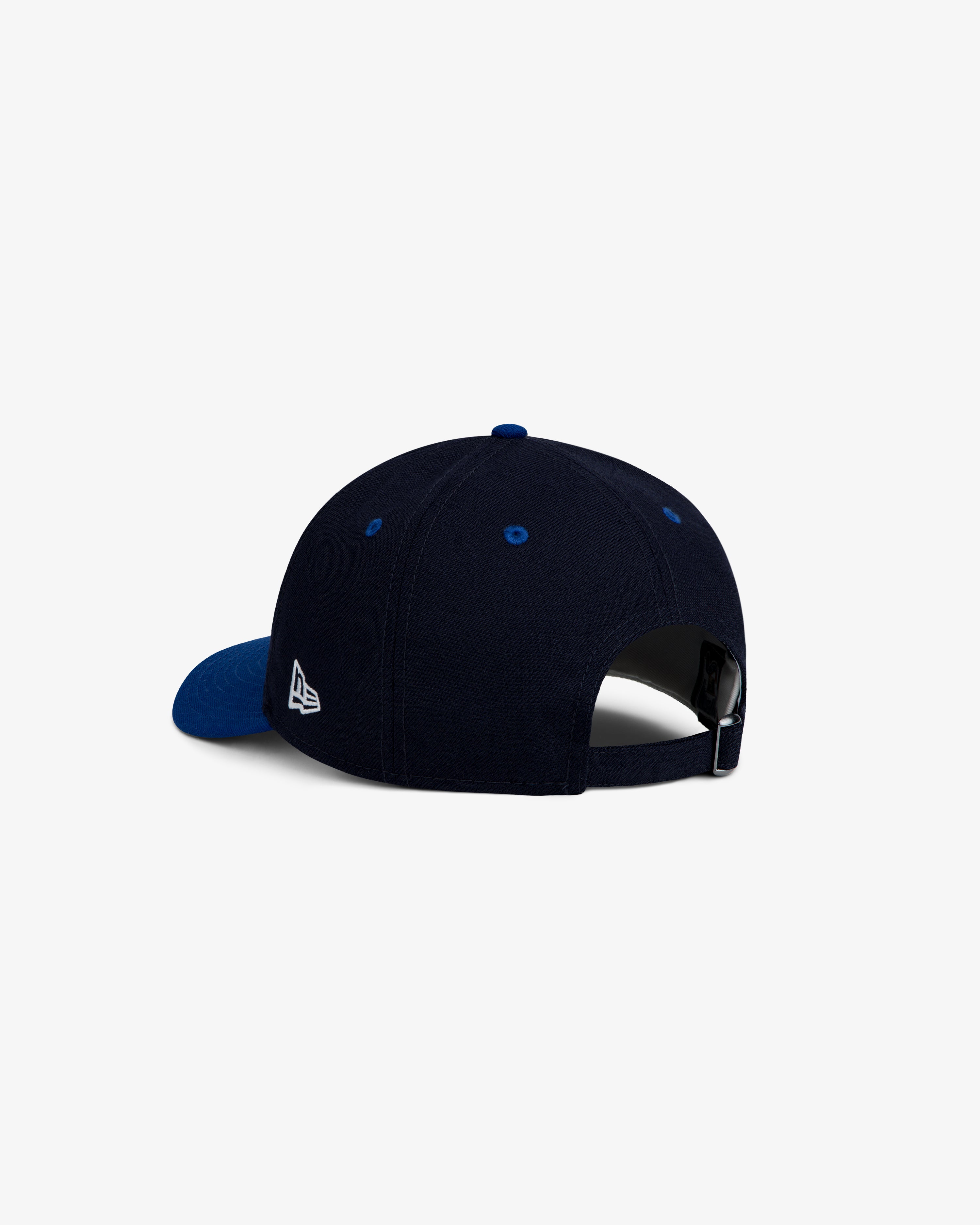 ALD / New Era Dodgers Retro Fit Hat in dark blue with a bright blue brim and a small logo on the side.