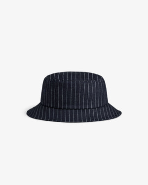 Chalk Stripe Bucket Hat