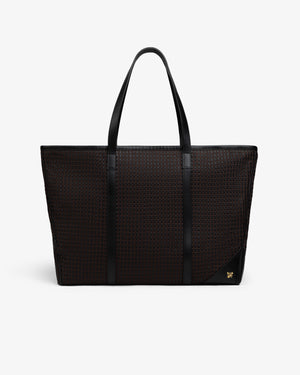 Woven Leather   Tote   Bag