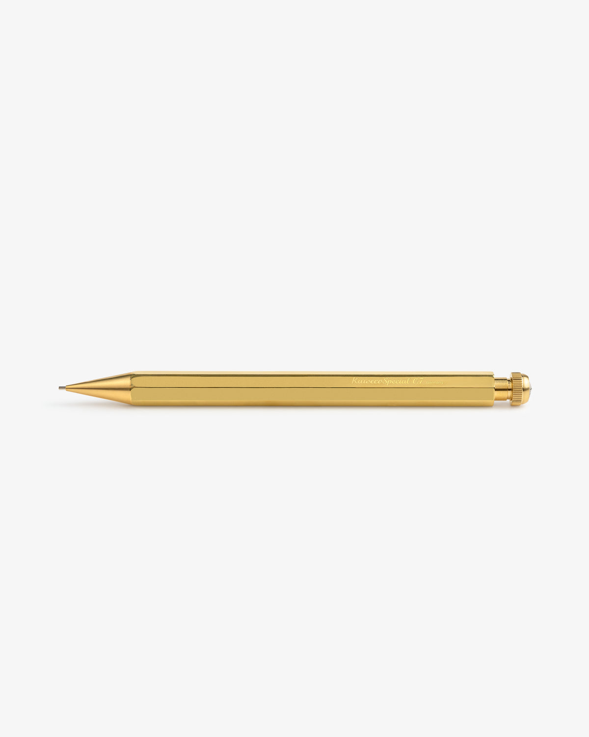 The Kaweco Script Mechanical Pencil is displayed horizontally against a plain white background.