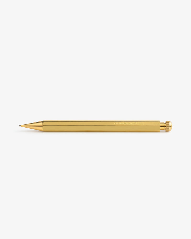 The Kaweco Script Mechanical Pencil is displayed horizontally against a plain white background.