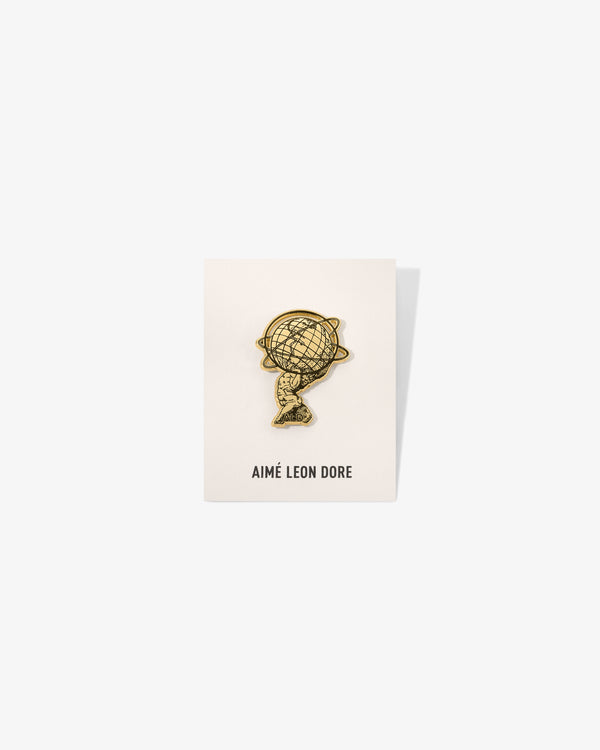 Graphic Pin displayed on a white AIMÉ LEON DORE card, photographed against a white background.