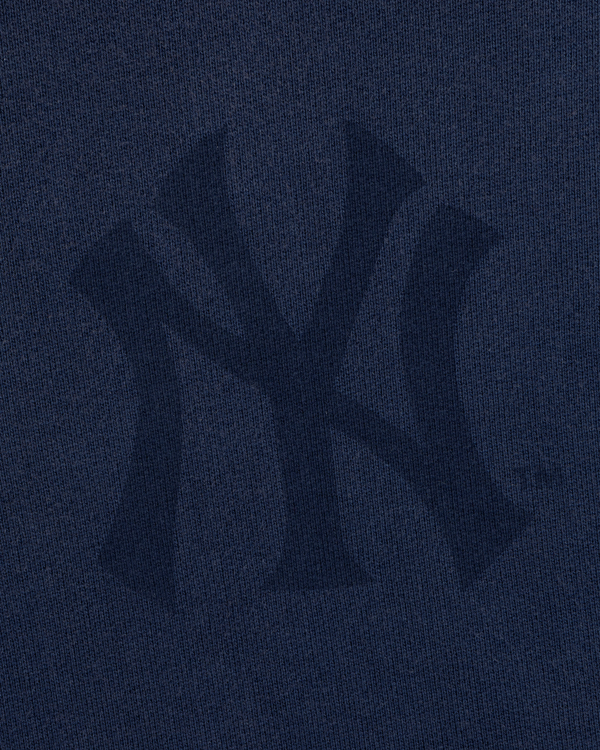 Dark blue Yankees Washed Full-Zip Hoodie with a subtle, large woven New York Yankees logo pattern.