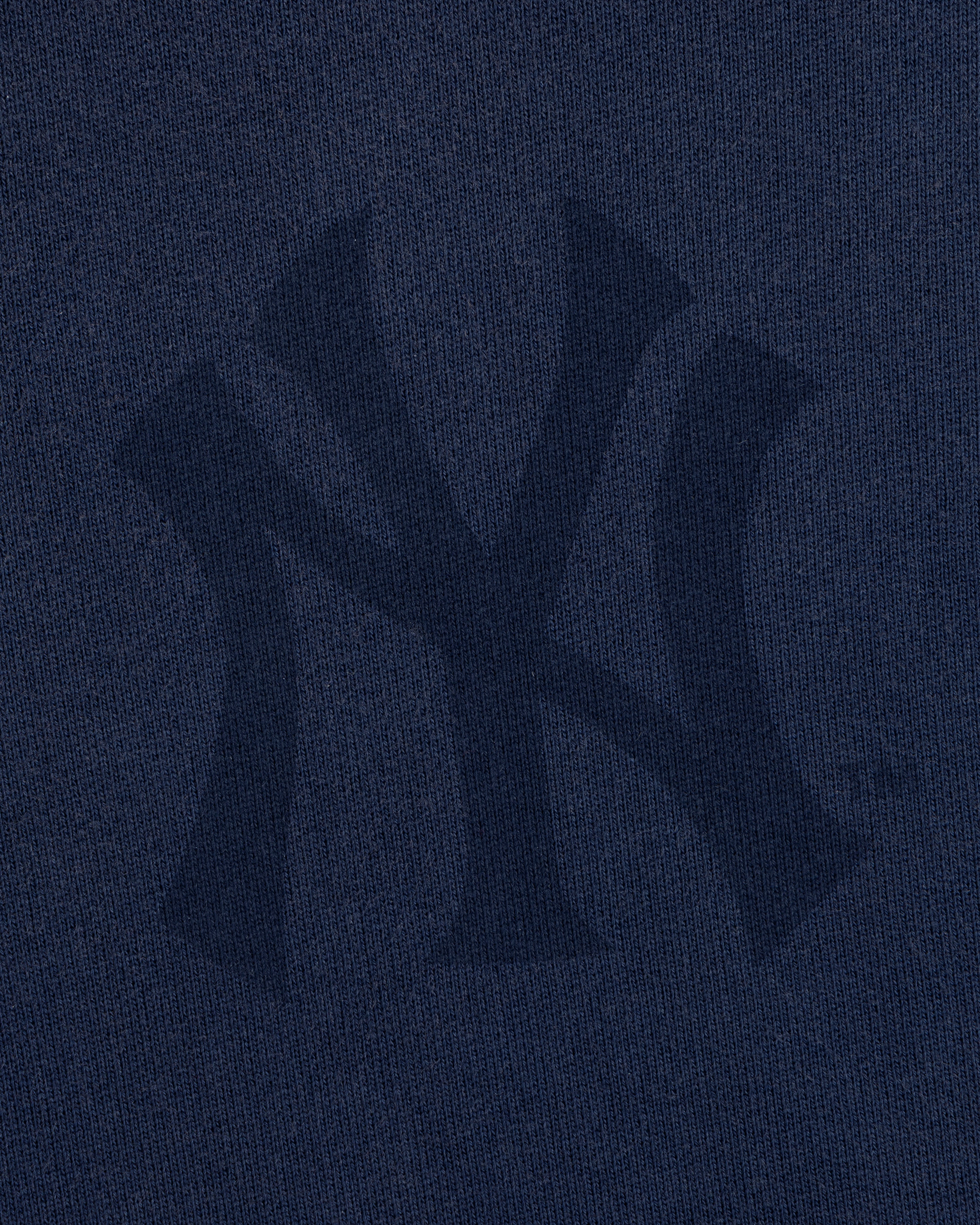 Dark blue Yankees Washed Full-Zip Hoodie with a subtle, large woven New York Yankees logo pattern.