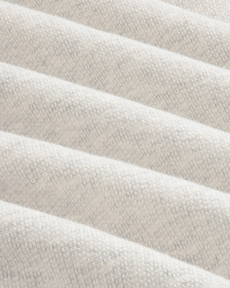 Close-up of Stone Washed Marina Sweatpants fabric showing textured, off-white diagonal ridges in a repeating pattern.