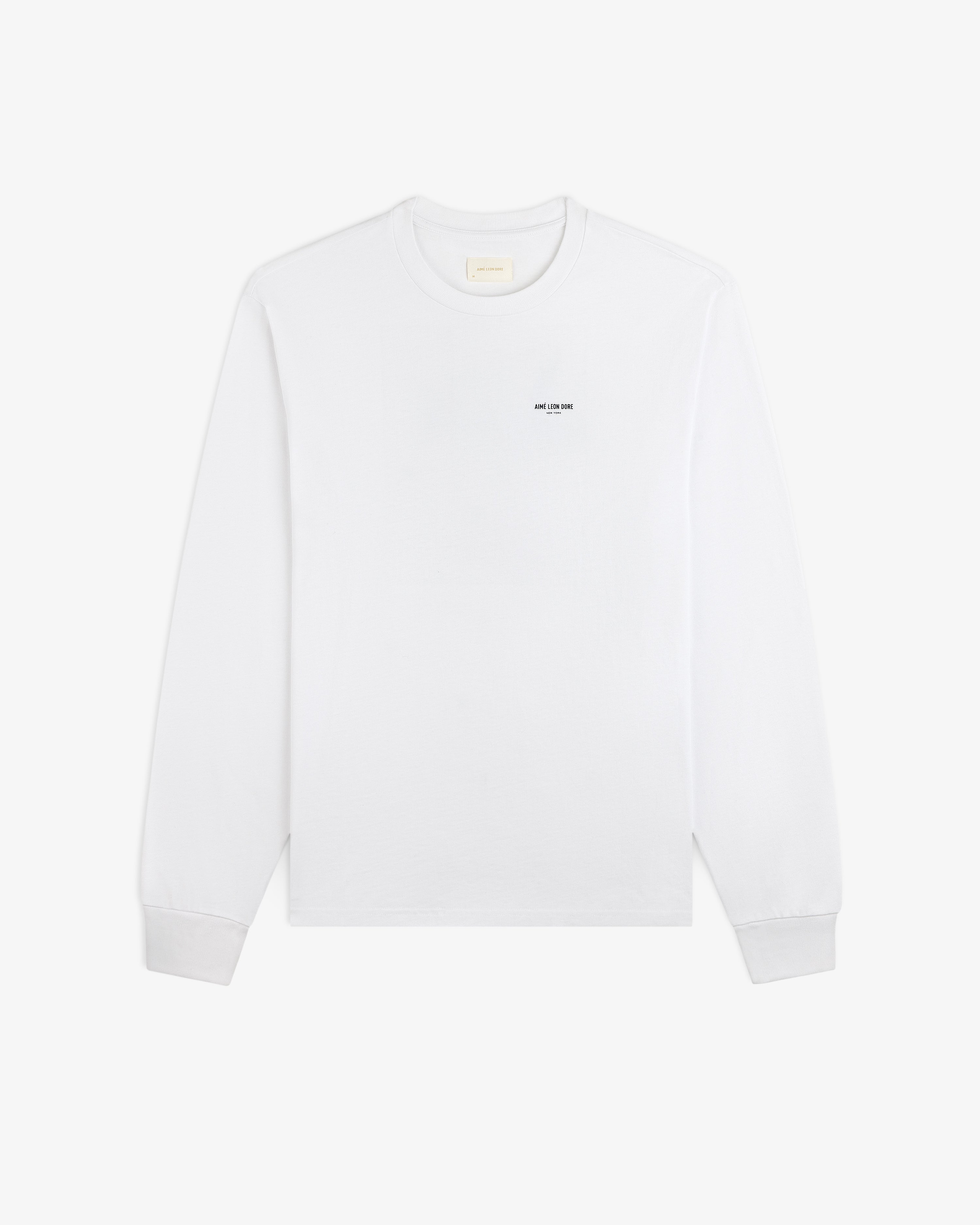 White long-sleeve Long-Sleeve Sailing Tee with a small black logo on the left chest.