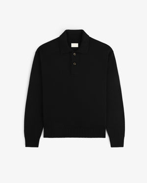 Long-Sleeve Merino Polo
