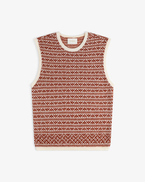 Wool Cashmere Jacquard Shell