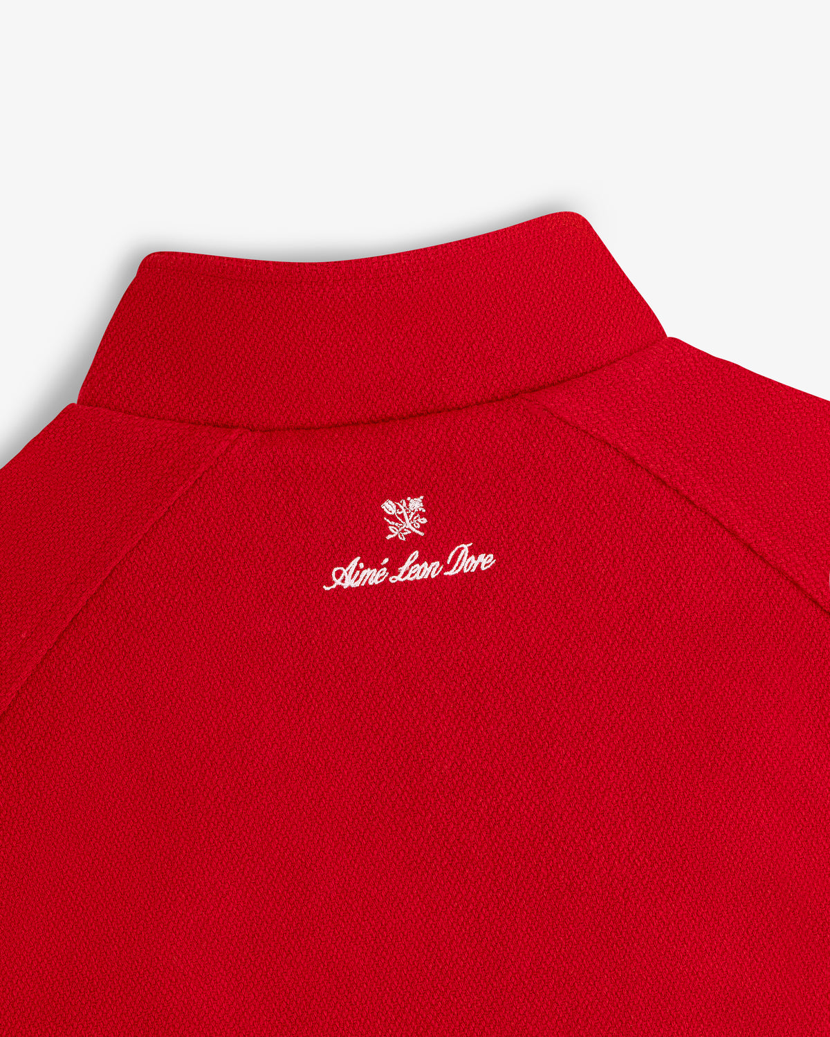 NY Highlanders Wool Varsity Jacket with Aimé Leon Dore and white crest logo printed on the back collar.