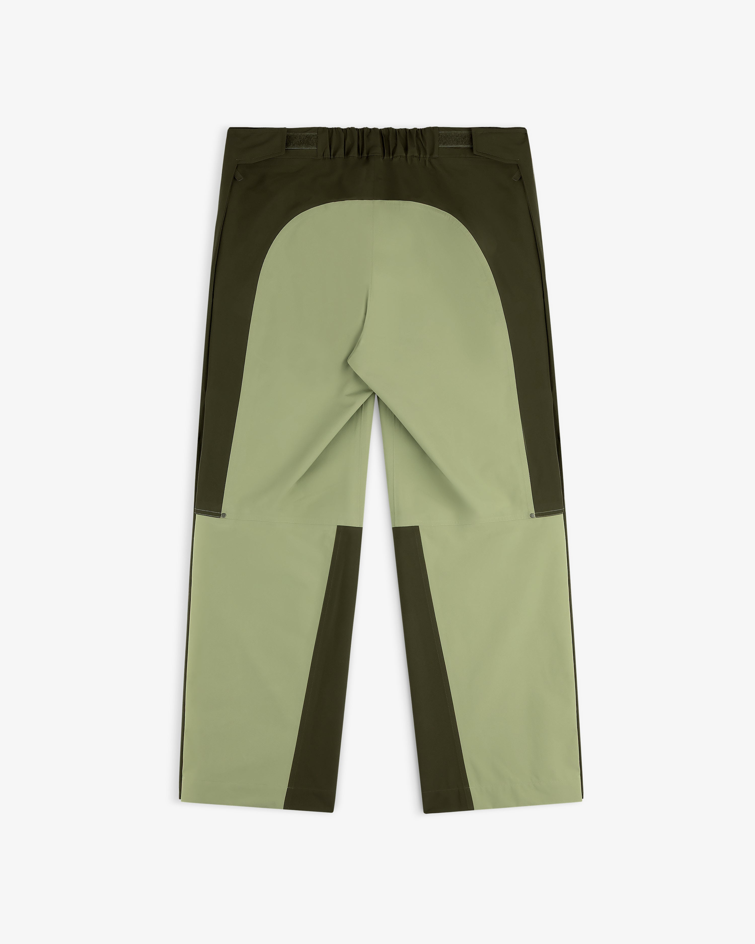 ALD/The North Face GORE-TEX Pant in light green with dark green patches, shown flat on a white background.