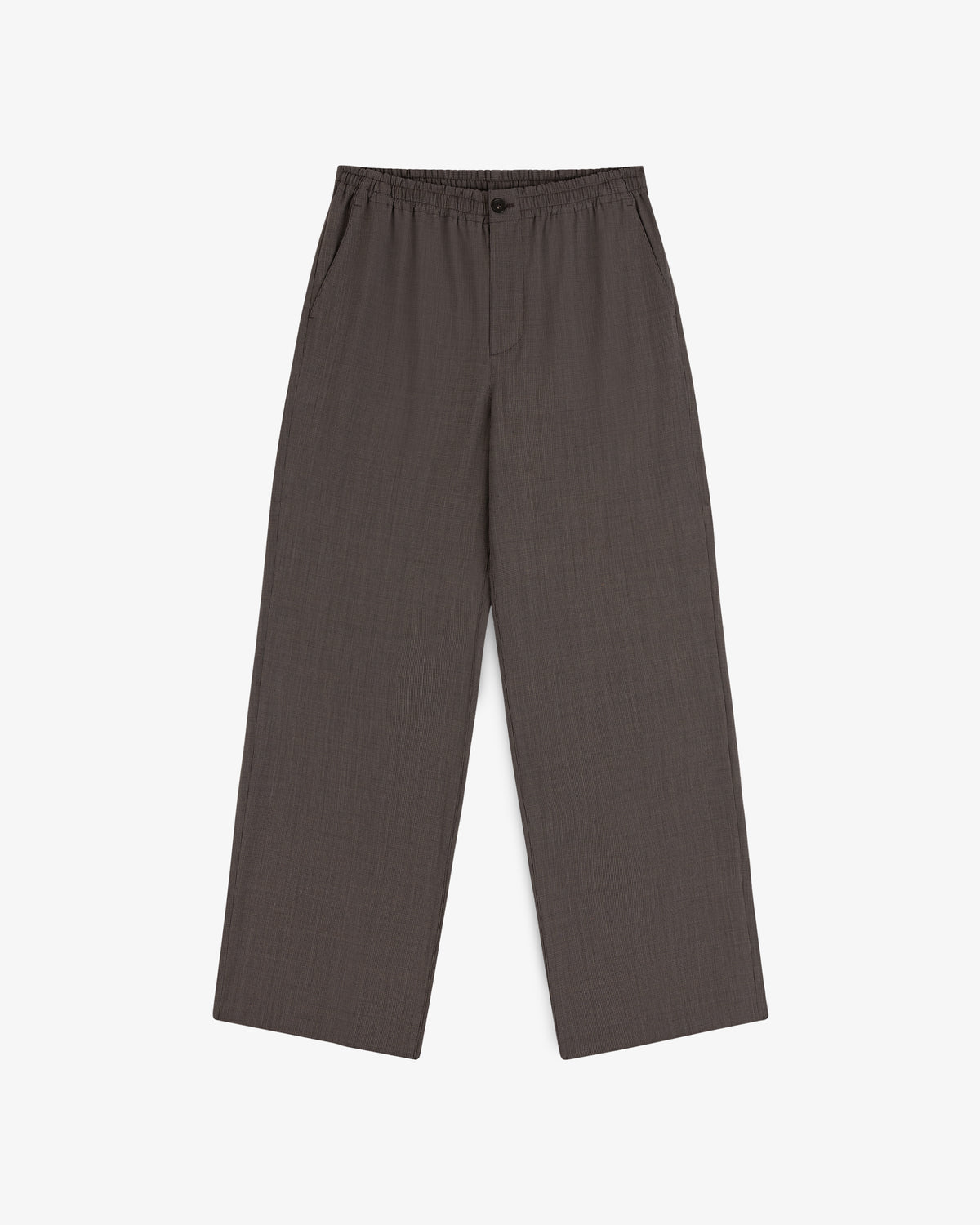 Houndstooth Elasticated Waist Trouser with wide legs and side pockets, shown flat on a white background.