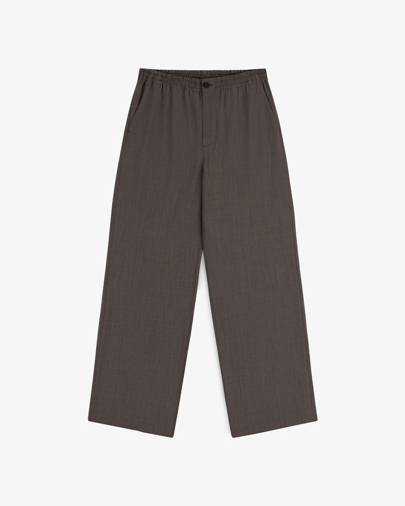 Houndstooth Elasticated Waist Trouser with wide legs and side pockets, shown flat on a white background.