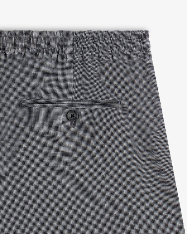 Houndstooth Elasticated Waist Trouser with back buttoned pocket and comfortable fit.