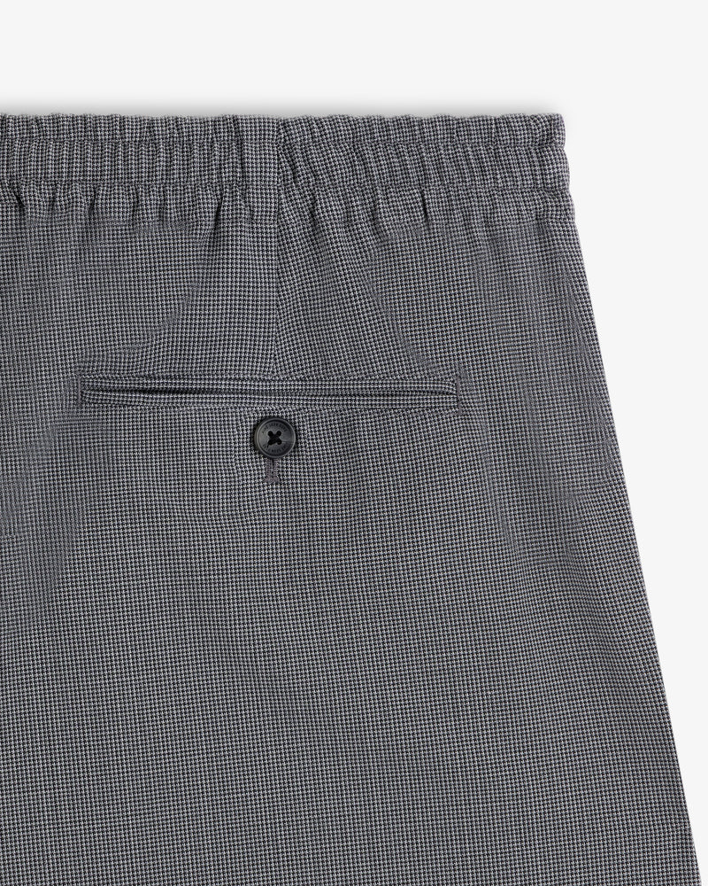 Houndstooth Elasticated Waist Trouser with back buttoned pocket and comfortable fit.