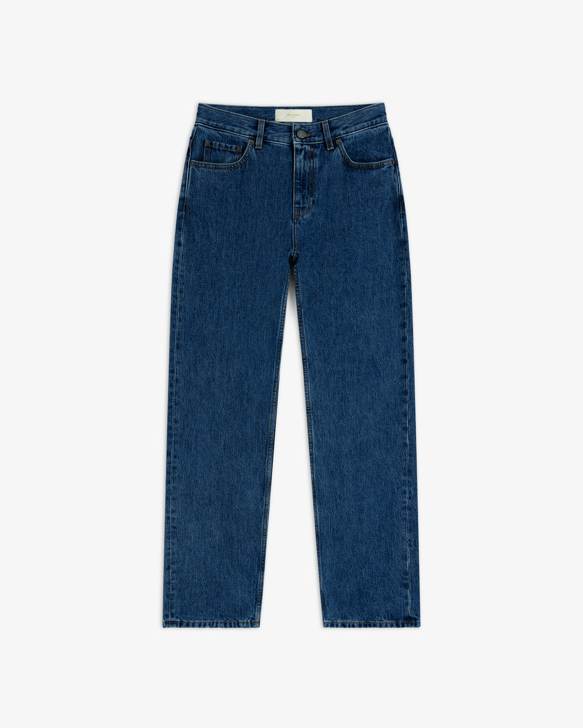 ALD Relaxed Fit Denim jeans in dark blue with a relaxed fit and a straight leg.