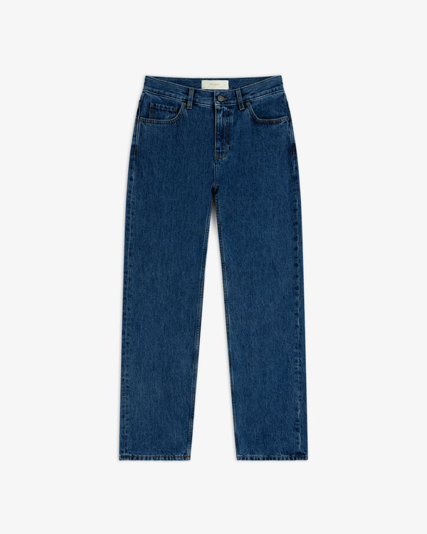 ALD Relaxed Fit Denim jeans in dark blue with a relaxed fit and a straight leg.