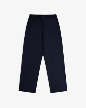 Wool Chalk Stripe Elasticated Waist Trouser