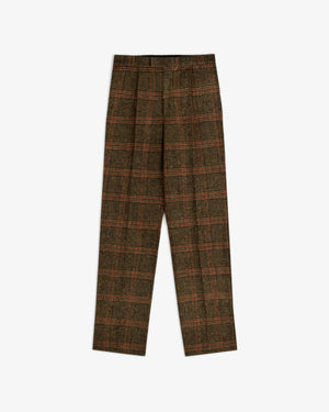 Plaid Tweed Suit Trouser