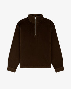 Quarter Zip Corduroy Shirt