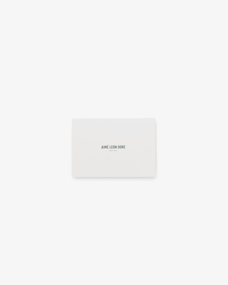 A white Aimé Leon Dore Gift Card with black centered text on a plain white background.