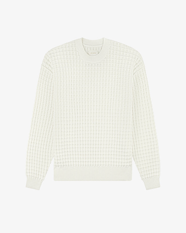 Waffle Crewneck Sweater