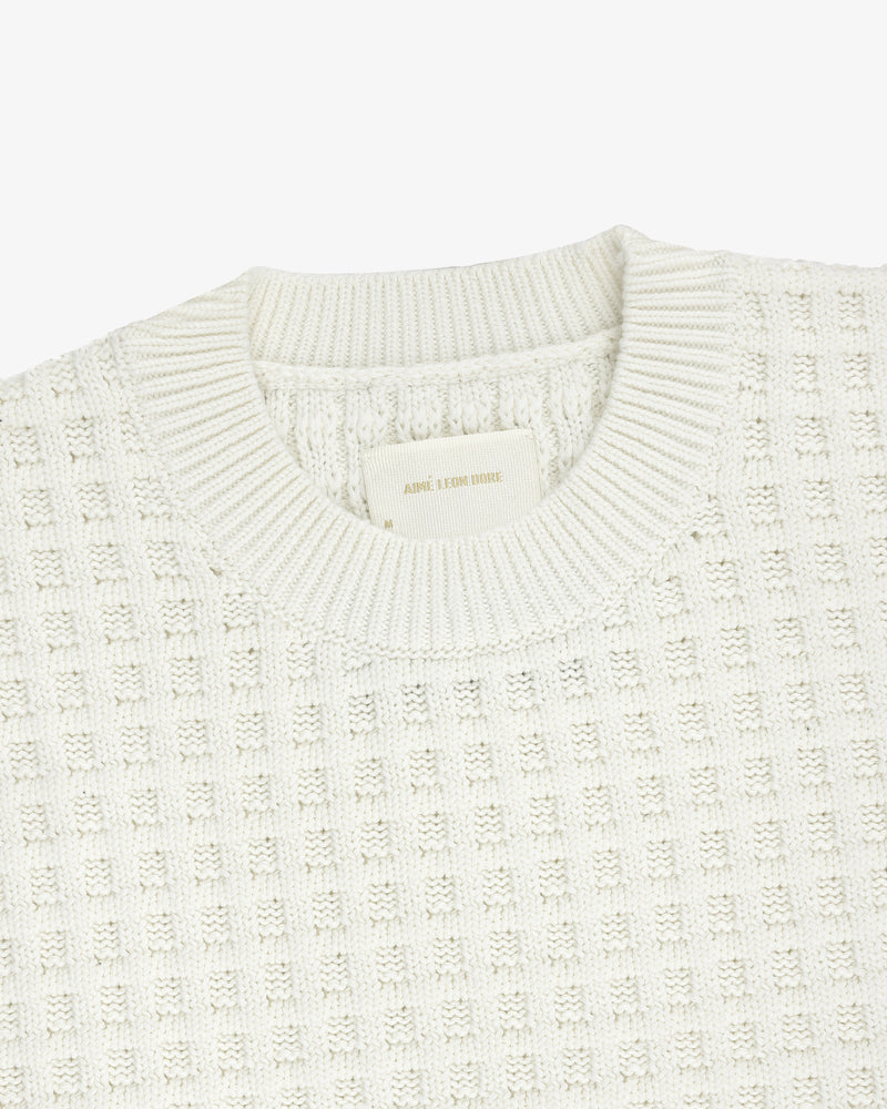 Waffle Crewneck Sweater