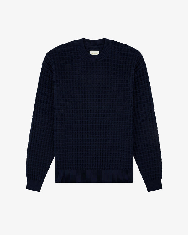 Waffle Crewneck Sweater