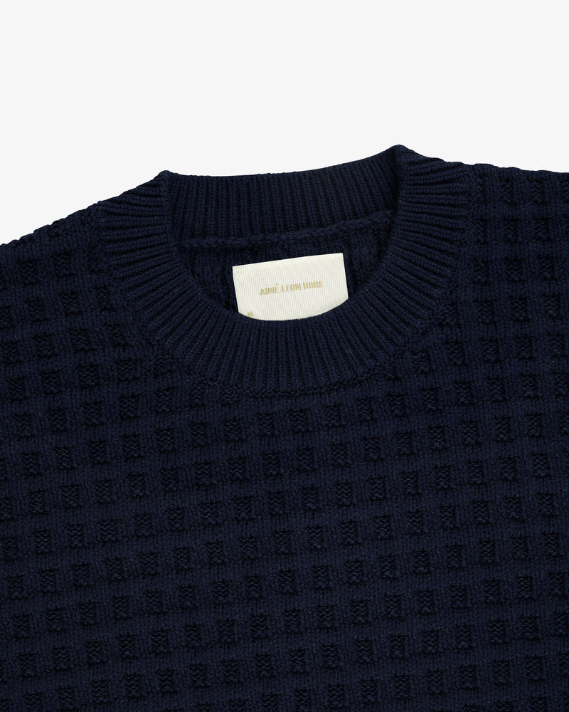 Waffle Crewneck Sweater