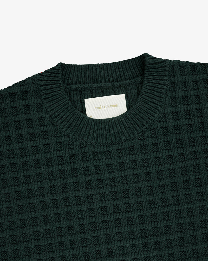 Waffle Crewneck Sweater