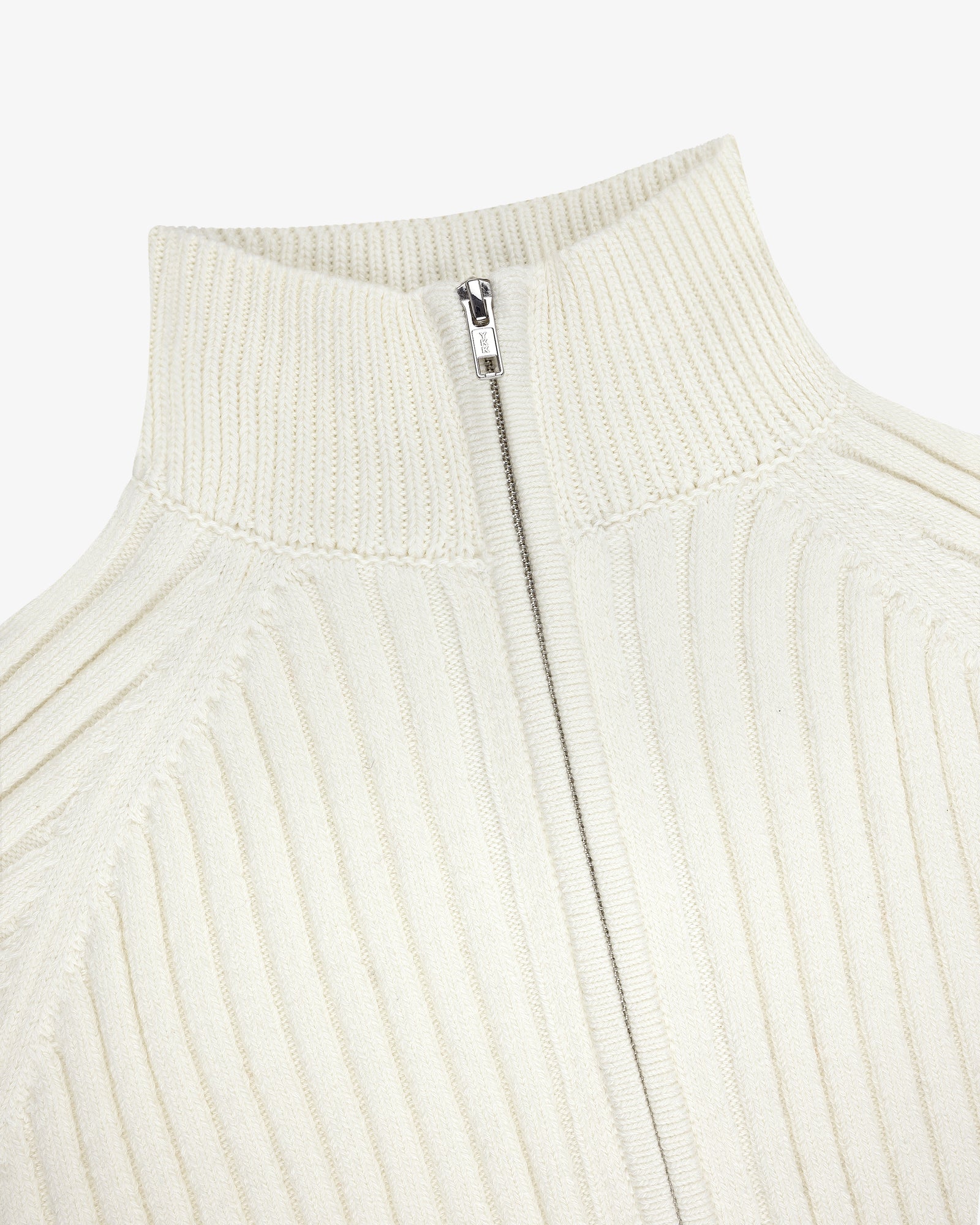 Drop Needle Full-Zip Sweater